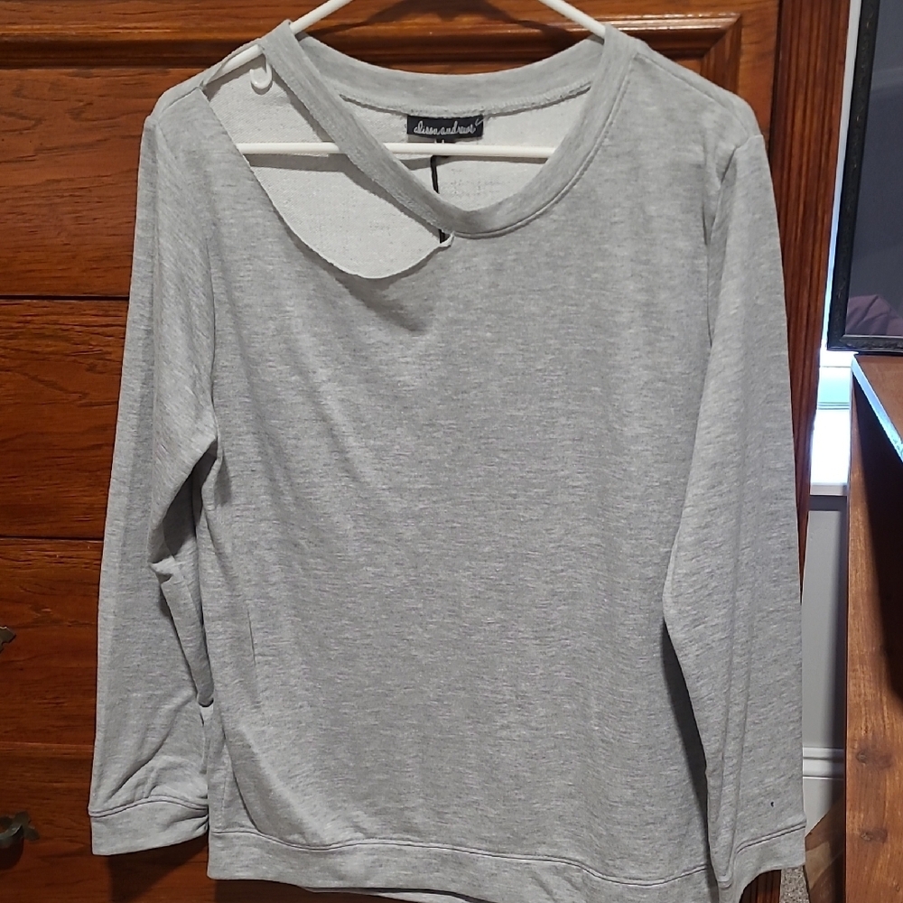 Classic Gray Long Sleeve Top